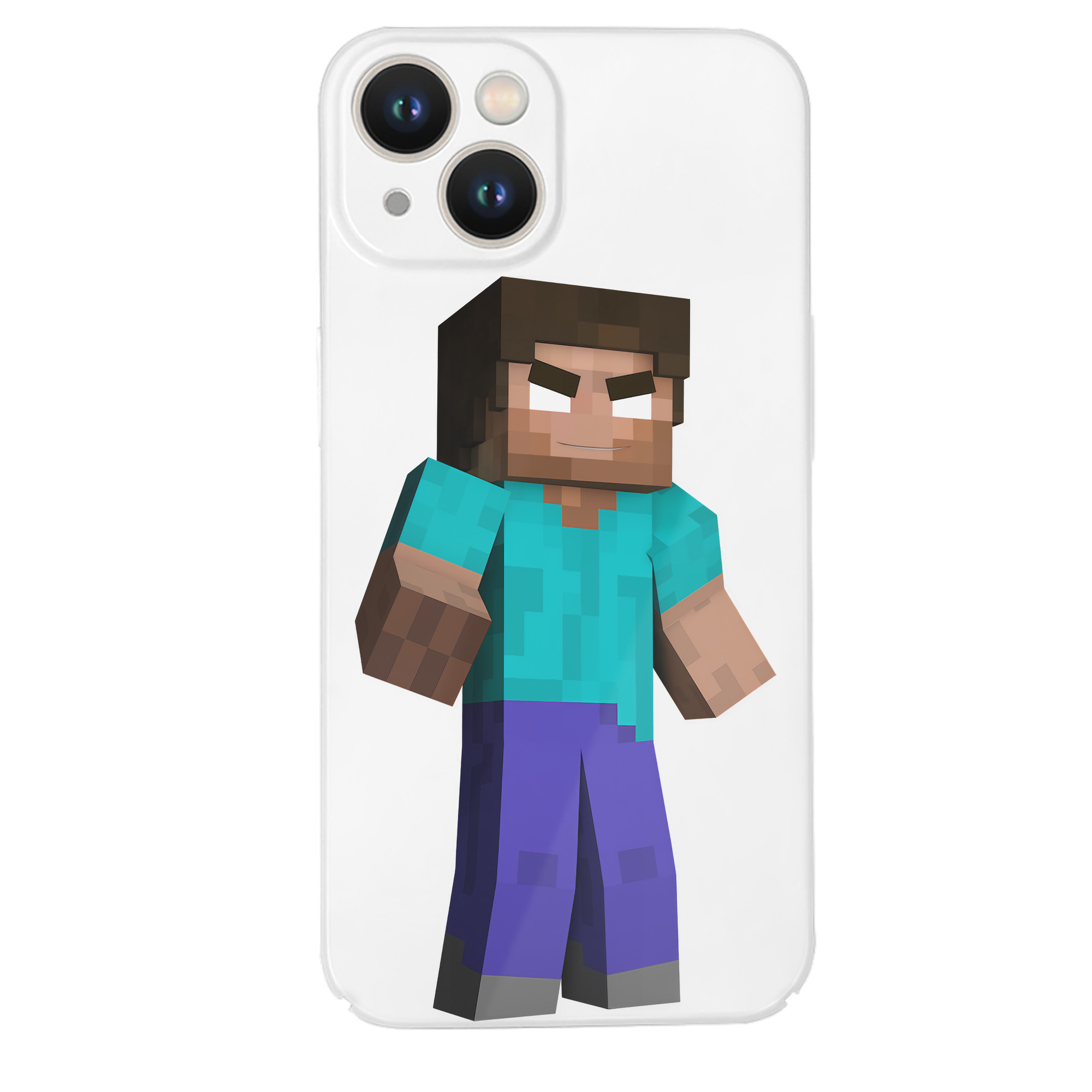 （画像用） マインクラフト ブロックの世界 Minecraft MC Block world 【iPhone 14シリーズ対応】ハードケース
